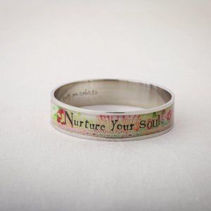 Kelly Rae Roberts Nurture Your Soul Colorful Bangle New